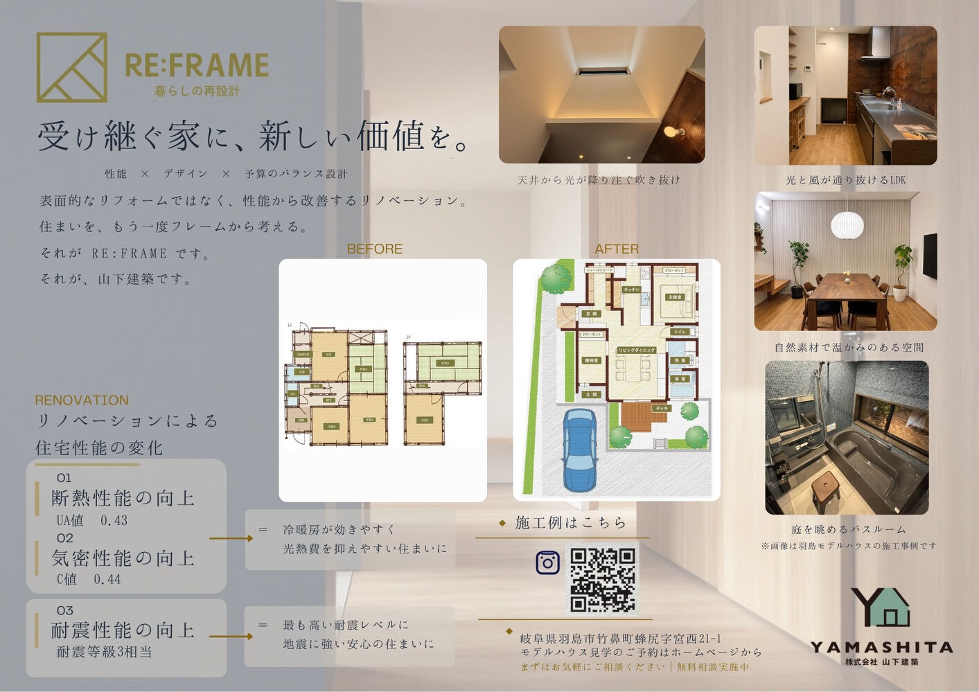 羽島市・一宮市で配布した、リノベーションのチラシをご紹介しま